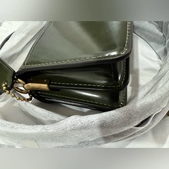 New! MINT CONDITION COACH Tabby Shoulder Bag 20 Spazzolato leather - Picture 9 of 12